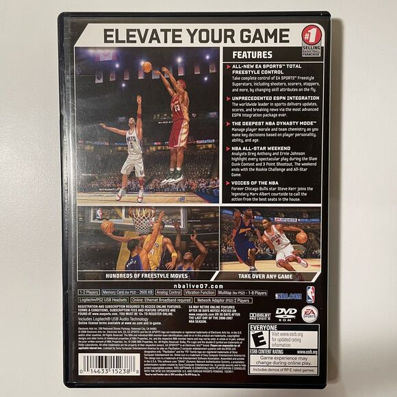 NBA Live 07 (Sony PlayStation 2, 2006) PS2 Complete w/ Manual CIB - Picture 2 of 3